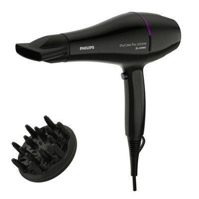 Фен Philips BHD274/00, Black, 2200W, Налаштування тепла/швидкості 6, подача холодного повітря, іонізація