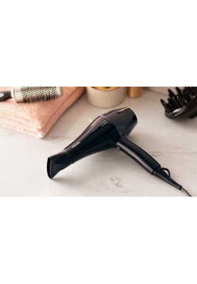 Фен Philips BHD274/00, Black, 2200W, Налаштування тепла/швидкості 6, подача холодного повітря, іонізація