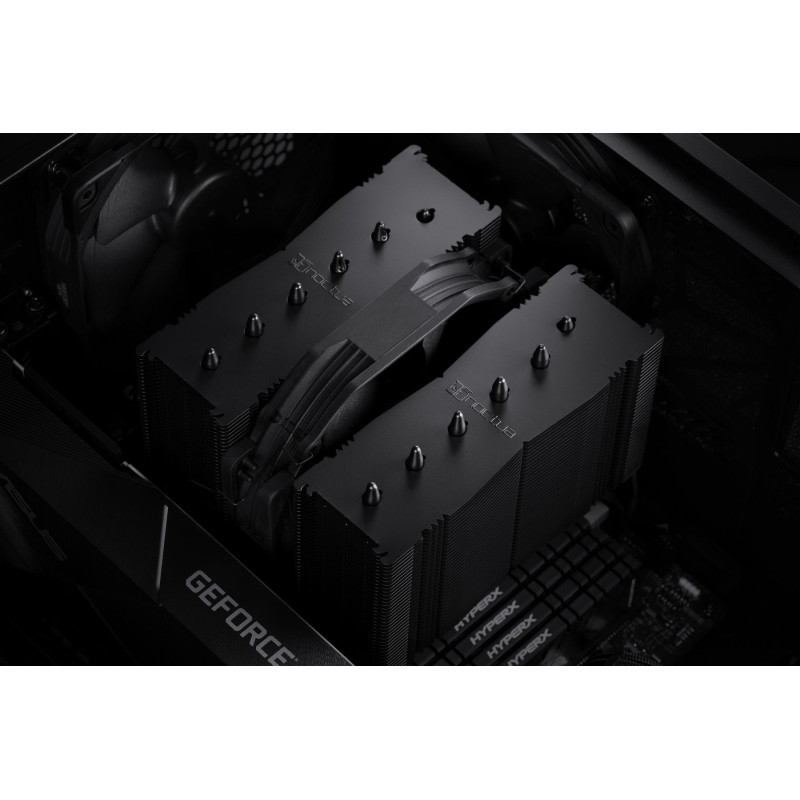 Кулер для процесора Noctua NH-D15S, chromax.black, алюміній/мідь, 1x140 мм, для Intel 115x/1200/1700/2011/2066, AMD AMx/FMx, до 165 Вт