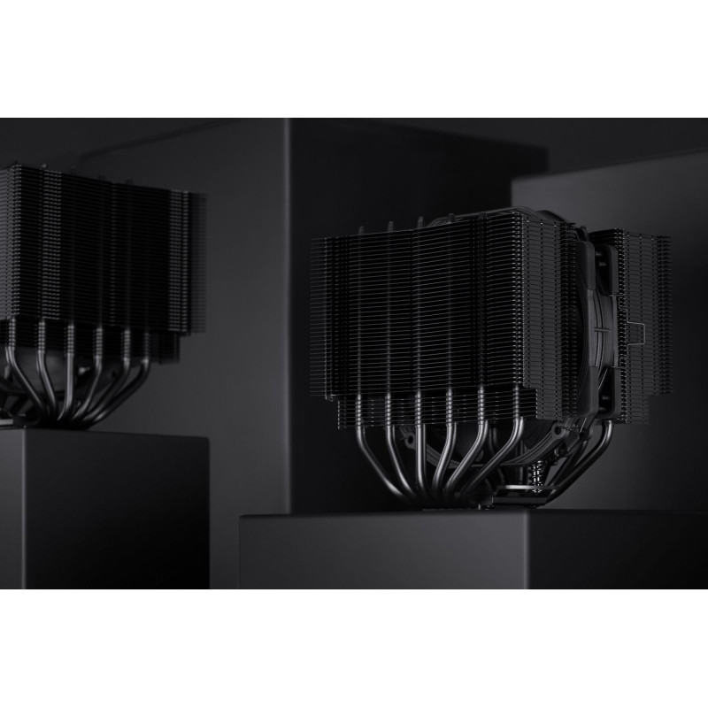 Кулер для процесора Noctua NH-D15S, chromax.black, алюміній/мідь, 1x140 мм, для Intel 115x/1200/1700/2011/2066, AMD AMx/FMx, до 165 Вт