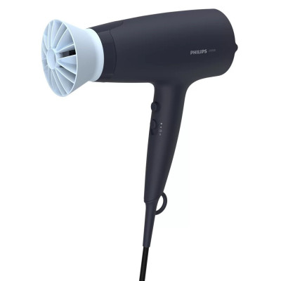 Фен Philips BHD360/20, Blue, 2100W, 6 швидкостей, 6 режимів, іонізація, діфузор, концентратор, насадка ThermoProtect