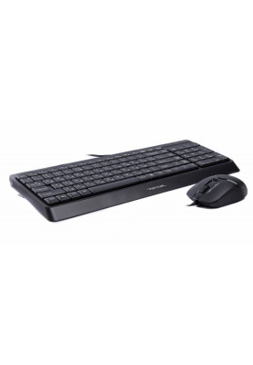 Комплект A4Tech Fstyler Sleek Multimedia Comfort F1512, Black, клавіатура+миша, USB