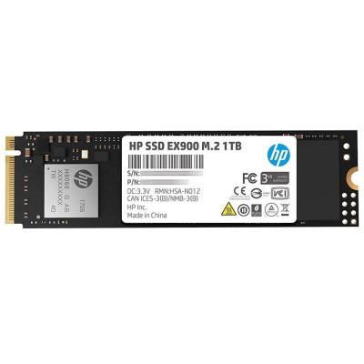 Твердотільний накопичувач M.2 1Tb, HP EX900, PCI-E 3.0 x4, 3D TLC, 2150/1815 MB/s (5XM46AA)
