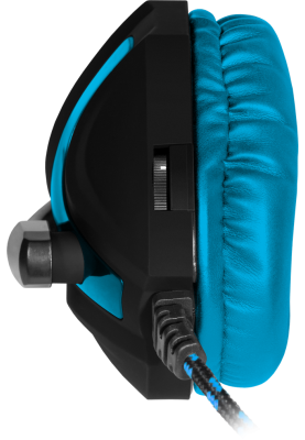Навушники Defender Scrapper 500, Black/Blue, 2x3.5 мм (+ переходник 4-pin), мікрофон, динаміки 40 мм, 105 дБ, 32 Ом, 2 м (64501)