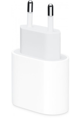 Мережевий зарядний пристрій Apple, White, 1xType-C, 20 Вт (MHJE3ZM/A)
