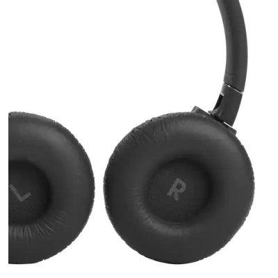 Навушники бездротові JBL Tune 660NC, Black, Bluetooth, мікрофон, акумулятор 610 mAh, активное шумоподавление, технологія "Pure Bass", кнопки на чашках наушников (JBLT660NCBLK)