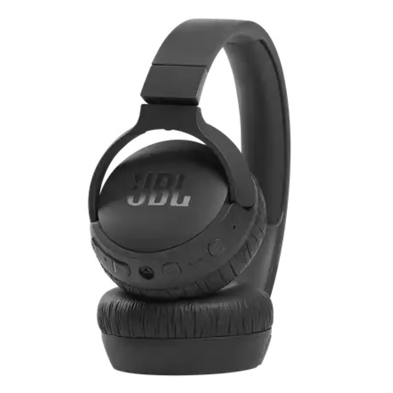 Навушники бездротові JBL Tune 660NC, Black, Bluetooth, мікрофон, акумулятор 610 mAh, активное шумоподавление, технологія "Pure Bass", кнопки на чашках наушников (JBLT660NCBLK)