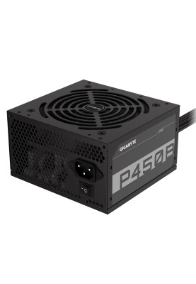 Блок живлення 450 Вт, Gigabyte P450B, Black, 80+ Bronze, Active PFC, 12 см, захист OPP/UVP/OVP/SCP/OCP (GP-P450B)