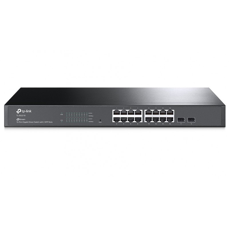 Комутатор TP-LINK TL-SG2218, 16x1FE, 2x1GE/SFP, некерований, стійковий