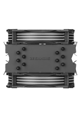 Кулер для процесора 2E Gaming Air Cool AC120D6, алюміній, мідні теплові трубки, 2x120 мм ARGB PWM, для Intel 115x/1200/1366/2011, AMD AMx/FMx, до 180 Вт (2E-AC120D6-ARGB)