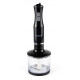 Блендер Eisen EBSS-600SW, Black, 600W, занурювальний, 2 швидкості, турборежим, стакан 600мл, подрібнювач 500мл, вінчик, гак для замішування тіста