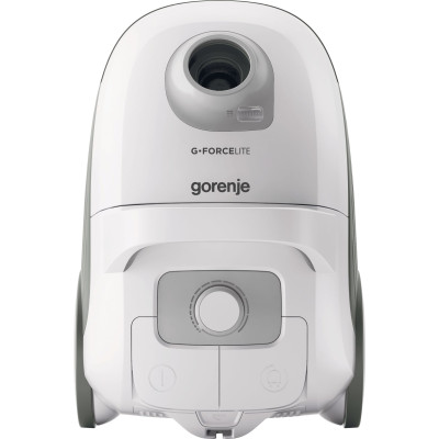 Пилосос Gorenje VCEA21GLW, White/Black, 700W, потужність всмоктування 212W, мішковий, сухе прибирання, об'єм 3л, телескопічна трубка, насадки: міні насадка 3шт/щітка Xpand Zone