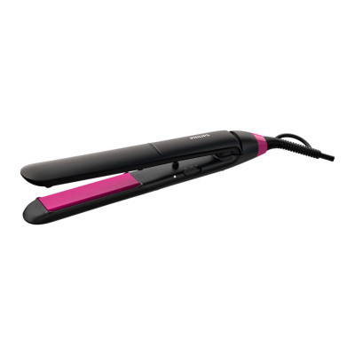 Праска для волосся Philips StraightCare Essential BHS375/00, Black/Pink, температура нагрівання 180/220°C, температурні режими 2, автоматичне вимкнення, блокування кнопок, термостат, технологія ThermoProtect