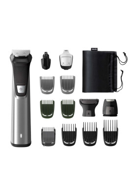 Тример для бороди Philips Multigroom series 7000 (MG7745/15), насадок в комплекті 14 шт, леза, що самозаточуються, довжина стрижки 3-7 мм, вологе очищення