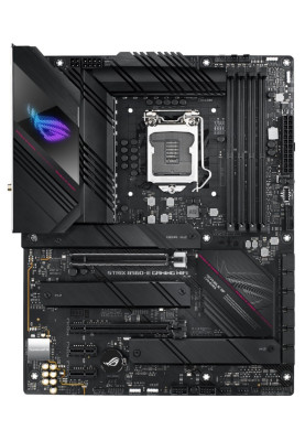 Мат.плата 1200 (B560) Asus ROG STRIX B560-E GAMING WIFI, B560, 4xDDR4, CrossFireX, Int.Video(CPU), 6xSATA3, 3xM.2, 1xPCI-E 16x 4.0, 1xPCI-E 16x 3.0, 2xPCI-E 1x 3.0, ALC4080, RTL8125B, WiFi 6, Bluetooth 5.2, 7xUSB3.2/7xUSB2.0, HDMI/DP, ATX