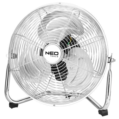 Вентилятор підлоговий NEO Tools, Silver, 50 Вт, 3 швидкості, автоповорот, 3 лопаті по 30 см, пульт ДУ (90-005)