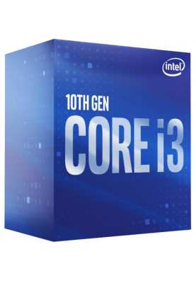 Процесор Intel Core i3 (LGA1200) i3-10105F, Box, 4x3.7 GHz (Turbo Boost 4.4 GHz), L3 6Mb, Comet Lake, 14 nm, TDP 65W (BX8070110105F)