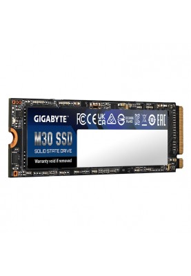 Твердотільний накопичувач M.2 512Gb, Gigabyte M30, PCI-E 3.0 x4, 3D TLC, 3500/2600 MB/s (GP-GM30512G-G)