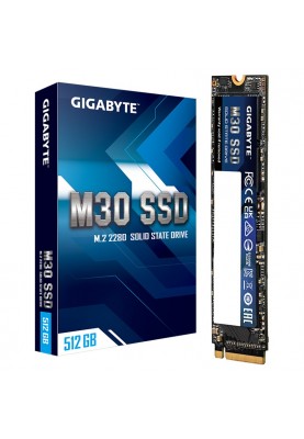 Твердотільний накопичувач M.2 512Gb, Gigabyte M30, PCI-E 3.0 x4, 3D TLC, 3500/2600 MB/s (GP-GM30512G-G)