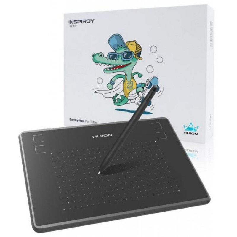 Планшет Huion H430P USB, Black, 5080 lpi, 187x8x140 мм
