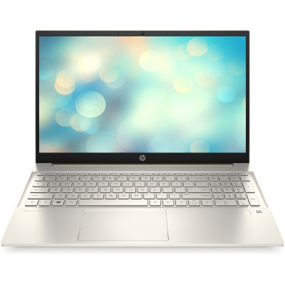 Ноутбук 15" HP Pavilion 15-eh1061ua (422L3EA) Gold 15.6", матовий LED Full HD 1920x1080 IPS, AMD Ryzen 5 5500U 2.1-4.0GHz, RAM 16Gb, SSD 512Gb, AMD Radeon Graphics, noDVD, DOS