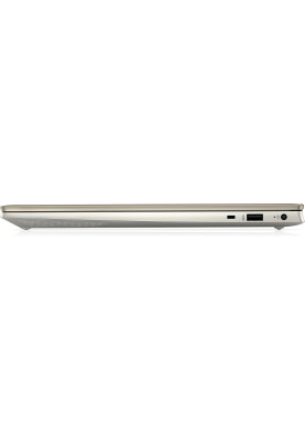 Ноутбук 15" HP Pavilion 15-eh1061ua (422L3EA) Gold 15.6", матовий LED Full HD 1920x1080 IPS, AMD Ryzen 5 5500U 2.1-4.0GHz, RAM 16Gb, SSD 512Gb, AMD Radeon Graphics, noDVD, DOS