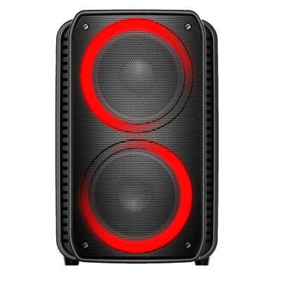 Колонка портативна Havit HV-SF132BT Black, 20 Вт, пластиковий корпус, AUX, USB, FM, BT, TF, акумулятор: 2000mA, керування зверху (6939119003227)