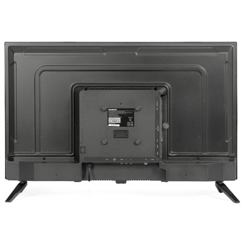 Телевізор 32" Romsat 32HQ2020T2, 1366х768, 60 Гц, DVB-T2/C, 3xHDMI/VGA, USB, VESA 100x100