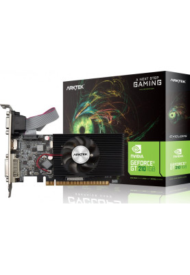 Відеокарта GeForce 210, Arktek, 1Gb GDDR3, 64-bit, VGA/DVI/HDMI, 520/1066 MHz (AKN210D3S1GL1)
