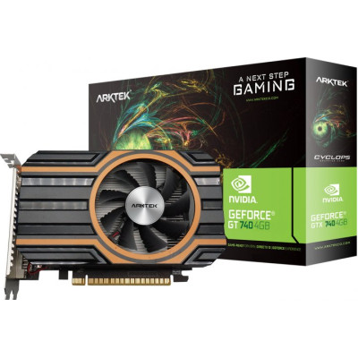 Відеокарта GeForce GT740, Arktek, 4Gb GDDR5, 128-bit, VGA/DVI/HDMI, 1058/5000 MHz (AKN740D5S4GH1)