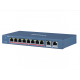 Комутатор Hikvision DS-3E0310HP-E, 7xPoE, 2xGigabit, 1xHiPoe, некерований, 217.6x27.8x103.35 мм