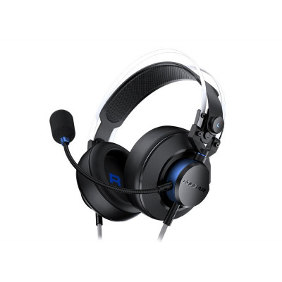 Навушники Cougar VM410 PS, Black, 3.5 мм, накладні, динаміки 53 мм, 9.7-мм мікрофон з шумозаглушенням, 113 дБ, 32 Ом