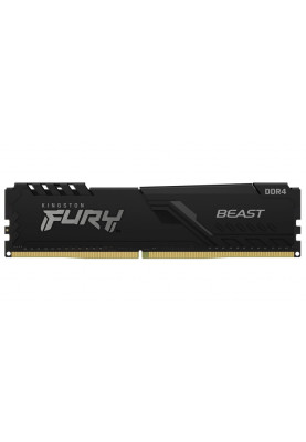Пам'ять 16Gb x 2 (32Gb Kit) DDR4, 2666 MHz, Kingston Fury Beast, Black, 16-18-18, 1.2V, з радіатором (KF426C16BB1K2/32)