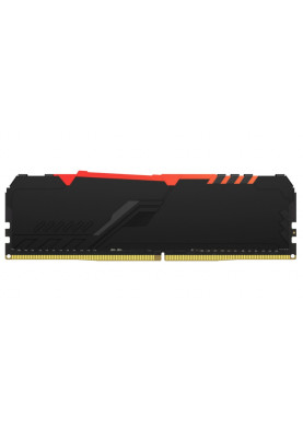 Пам'ять 32Gb DDR4, 3200 MHz, Kingston Fury Beast RGB, Black, 16-18-18, 1.35V, з радіатором (KF432C16BBA/32)