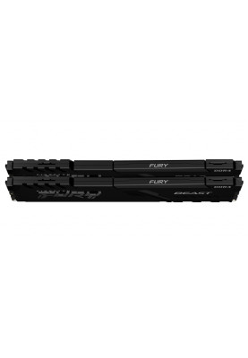 Пам'ять 32Gb x 2 (64Gb Kit) DDR4, 3200 MHz, Kingston Fury Beast, Black, 16-18-18, 1.35V, з радіатором (KF432C16BBK2/64)