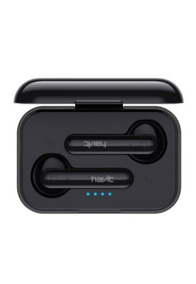 Гарнітура Bluetooth Havit TW935, Black, 250mAh, 30mAhх2