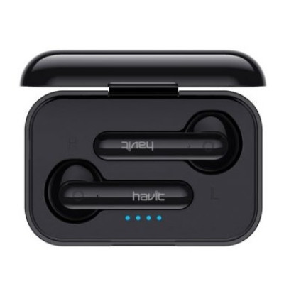 Гарнітура Bluetooth Havit TW935, Black, 250mAh, 30mAhх2