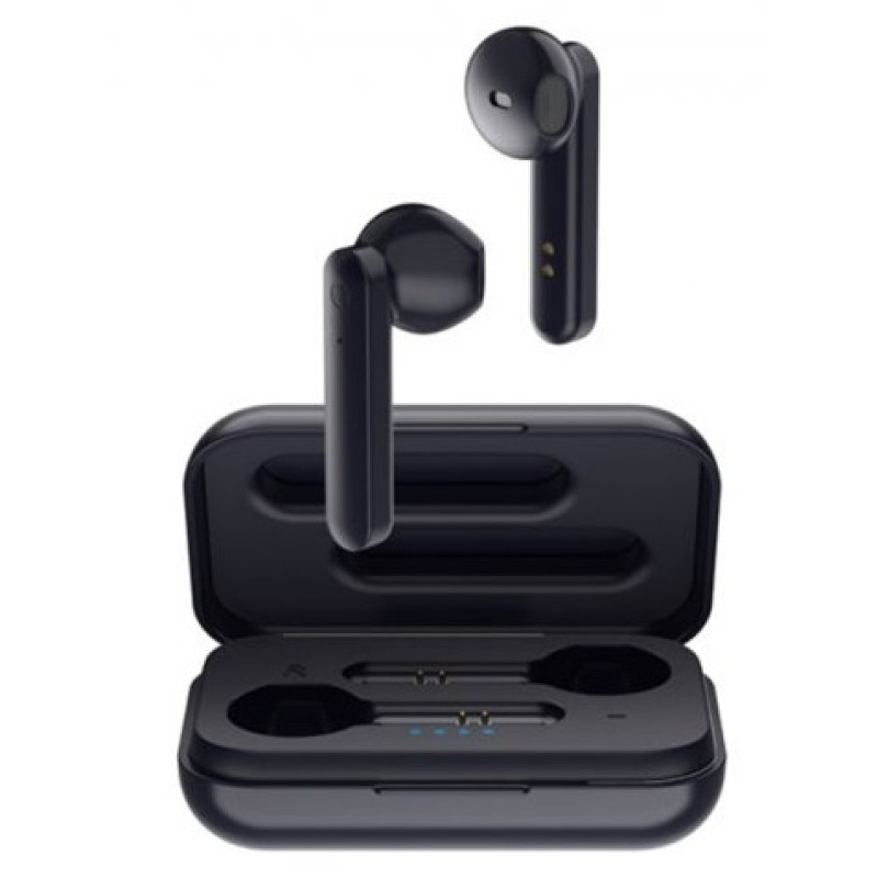 Навушники бездротові Havit TW935, Black, Bluetooth 5.0, мікрофон, динаміки 10 мм, зарядний кейс, microUSB, 30 mAh / 300 mAh (HV-TW935)