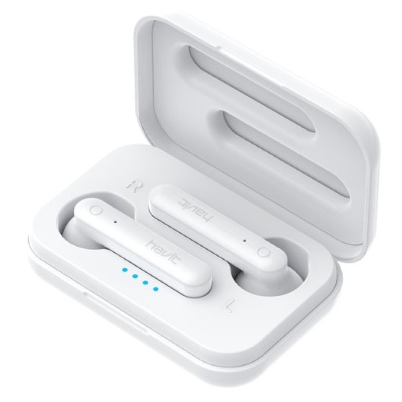 Гарнітура Bluetooth Havit TW935, White, 250mAh, 30mAhх2