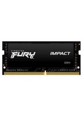 Пам'ять SO-DIMM, DDR4, 8Gb, 2666 MHz, Kingston Fury Impact, 1.2V, 15-17-17 (KF426S15IB/8)
