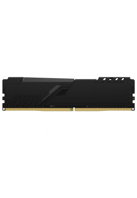 Пам'ять 16Gb DDR4, 3600 MHz, Kingston Fury Beast, Black, 18-22-22, 1.35V, з радіатором (KF436C18BB/16)