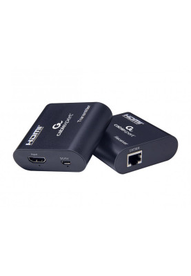 Подовжувач HDMI по "крученій парі", до 60 м, Black, V1.3, Cablexpert, живлення через microUSB порт (DEX-HDMI-03)