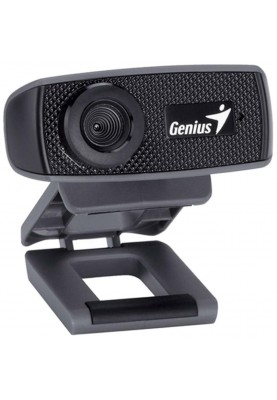 Web камера Genius FaceCam 1000X, Black, 1Mp, 1280x720/30 fps, мікрофон, ручний фокус, багатофункціональний зажим, USB 2.0, 2 м
