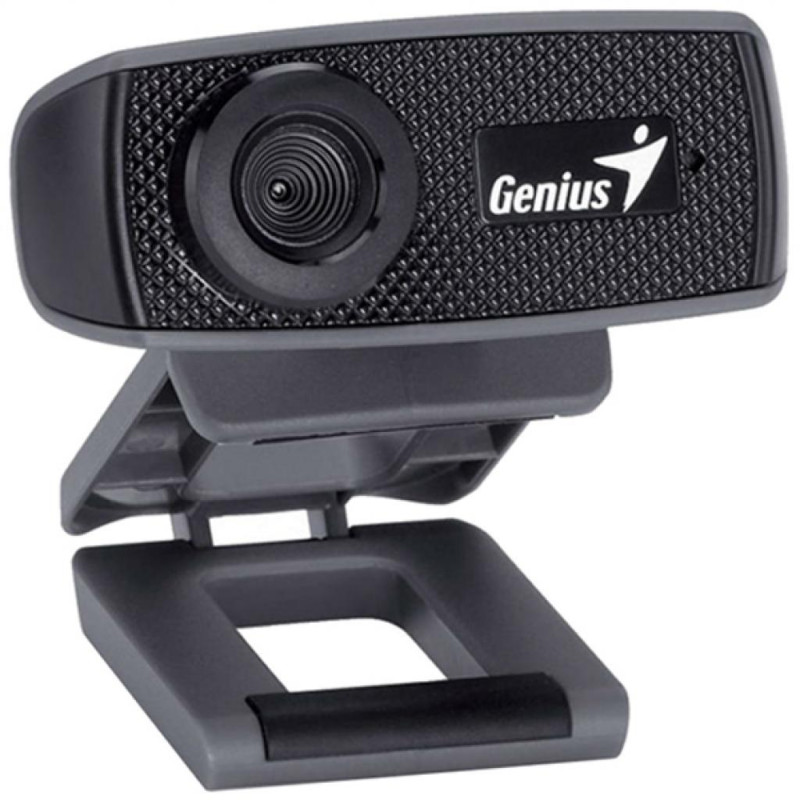 Web камера Genius FaceCam 1000X, Black, 1Mp, 1280x720/30 fps, мікрофон, ручний фокус, багатофункціональний зажим, USB 2.0, 2 м