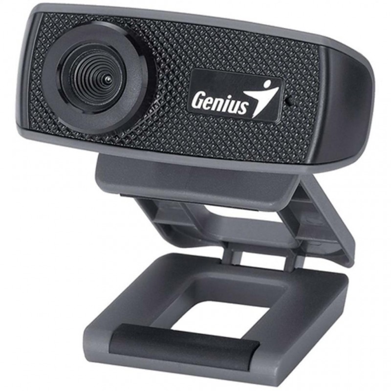Web камера Genius FaceCam 1000X, Black, 1Mp, 1280x720/30 fps, мікрофон, ручний фокус, багатофункціональний зажим, USB 2.0, 2 м