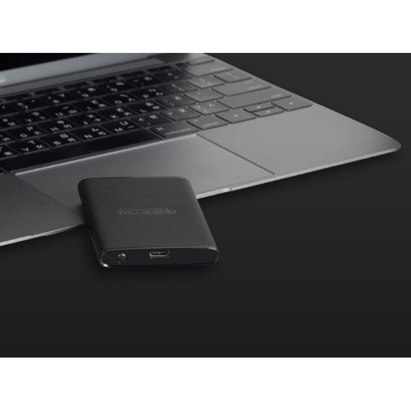Зовнішній накопичувач SSD, 500Gb, Transcend ESD270C, Black, USB 3.1, 3D TLC, 520/460 MB/s (TS500GESD270C)