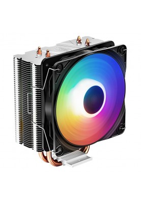 Кулер для процесора Deepcool GAMMAXX 400K, алюміній та мідні теплові трубки, 1x120 мм, для Intel 2066/2011-3/2011/1366/1156/1155/1150/775, AMD AM4/AM3+/AM3/AM2+/AM2/FM2+/FM2/FM1