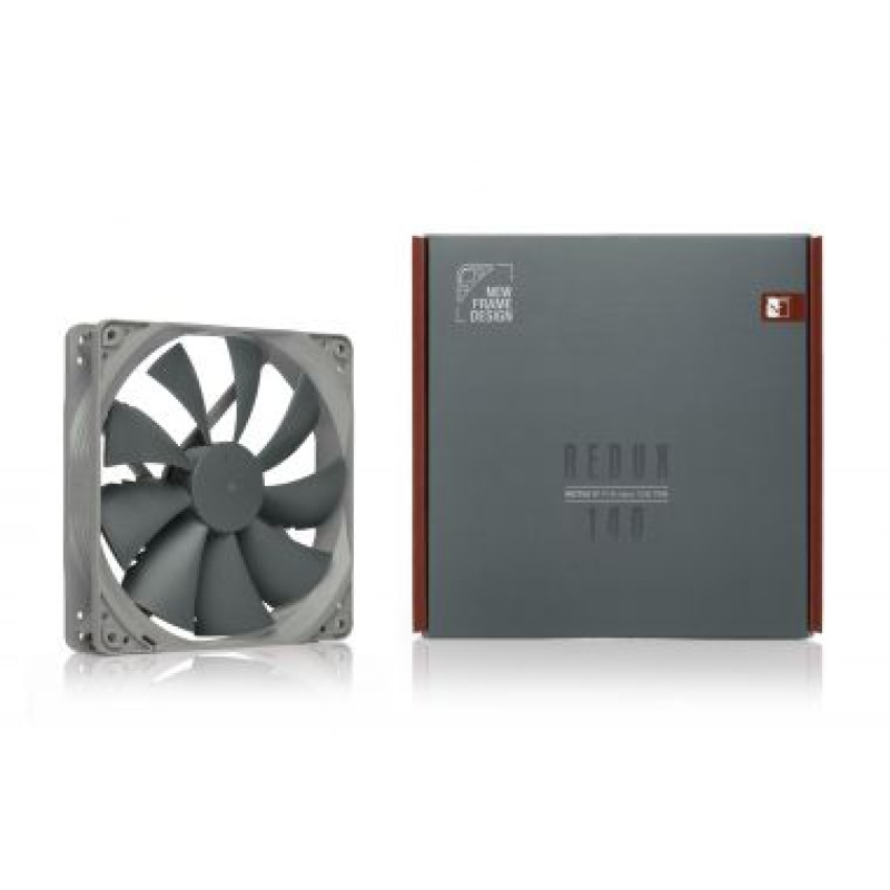 Вентилятор 140 мм, Noctua NF-P14s redux-1500 PWM, REDUX для корпусу 140x140x25мм SSO 300-1500 об/хв 19,6 дБ 4pin PWM сірий