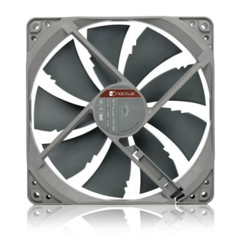 Вентилятор 140 мм, Noctua NF-P14s redux-1500 PWM, REDUX для корпусу 140x140x25мм SSO 300-1500 об/хв 19,6 дБ 4pin PWM сірий