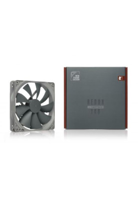 Вентилятор 140 мм, Noctua NF-P14s redux-1200 PWM, REDUX для корпусу 140x140x25мм SSO 350-1200 об/хв 19,6 дБ 4pin PWM сірий